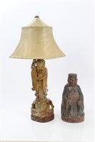 Lot 728 - Late 19th century Chinese carved soapstone...