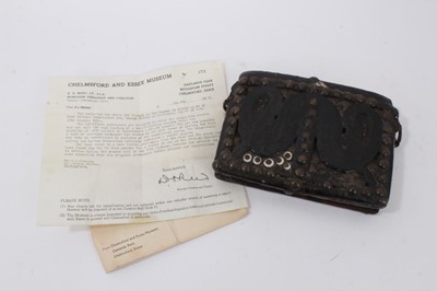 Lot 830 - Rare antique cartridge box, possibly West African 18th century