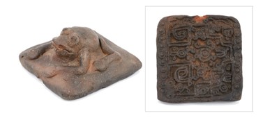 Lot 836 - Pre-Columbian pottery frog seal