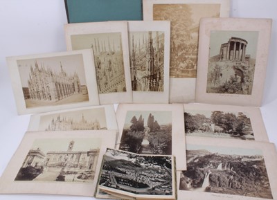 Lot 698 - Interesting collection of 19th century Italian photographs and related items