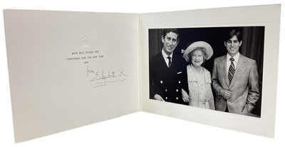 Lot 120 - H.M.Queen Elizabeth The Queen Mother, signed 1975 Christmas card