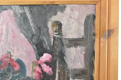 Lot 1114 - *Lucy Harwood (1893-1972) oil on canvas - Still Life Cyclamen, signed verso, 61cm x 51cm, framed
