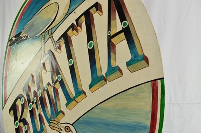 Lot 1117 - *Richard Bawden (b.1936) oil on panel signage for Regatta Restaurant , Aldeburgh