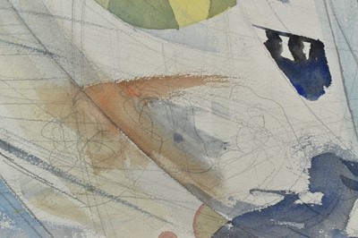 Lot 1120 - *Richard Bawden, watercolour, design for Regatta Restaurant mural, Aldeburgh