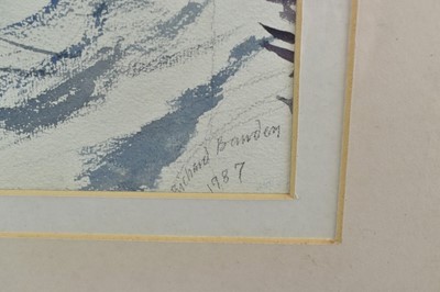 Lot 1120 - *Richard Bawden, watercolour, design for Regatta Restaurant mural, Aldeburgh