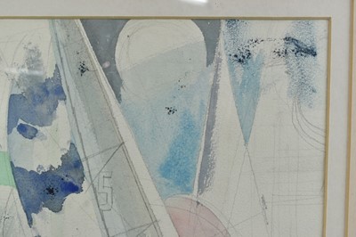 Lot 1120 - *Richard Bawden, watercolour, design for Regatta Restaurant mural, Aldeburgh