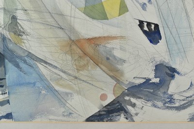 Lot 1120 - *Richard Bawden, watercolour, design for Regatta Restaurant mural, Aldeburgh