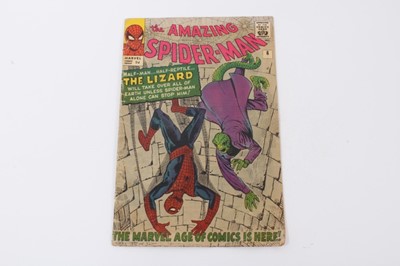 Lot 5 - The Amazing Spider-Man #6 1963, first appearance of the Lizard. Priced 9d