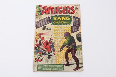 Lot 7 - The Avengers #8 1964, first appearance of Kang The Conqueror. Priced 9d
