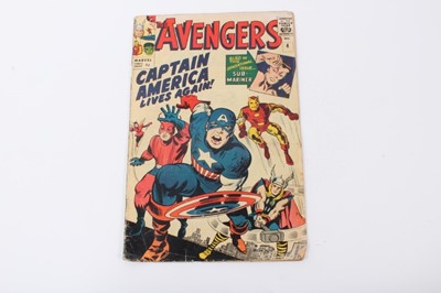 Lot 14 - The Avengers #4 1963, Captain America Lives Again. Priced 9d