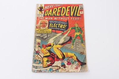 Lot 15 - Here Comes Daredevil The Man Without Fear #2 1964, 2nd appearance of Electro. Priced 9d