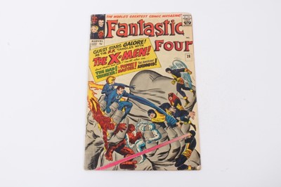 Lot 20 - Fantastic Four #28 1964, crossover with The X-Men. Priced 9d