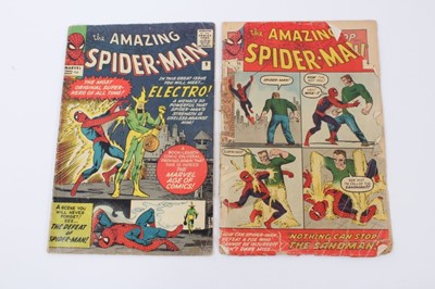 Lot 28 - The Amazing Spider-Man #4 (1963) 1st apparenace of Sandman together with The Amazing Spider-Man #9 (1964) 1st appearance of Electro. (2)