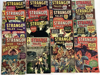 Lot 55 - 1960's Strange Tales, The Eternity Saga 130-146 missing #132. Priced 12cent and 10d