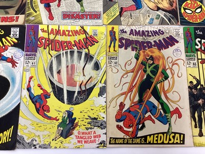 Lot 54 - The amazing Spider-Man issue 53,54, 55, 56, 57, 58, 59, 60, 61, 62 and 65. 1967 and 1968. Priced 12 cents. (11)