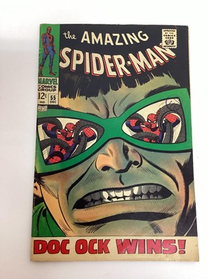 Lot 54 - The amazing Spider-Man issue 53,54, 55, 56, 57, 58, 59, 60, 61, 62 and 65. 1967 and 1968. Priced 12 cents. (11)
