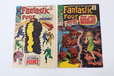 Lot 32 - Fantastic Four #66 & #67 1967, origin and first appearance of Adam Warlock. Priced 10d and 12cent