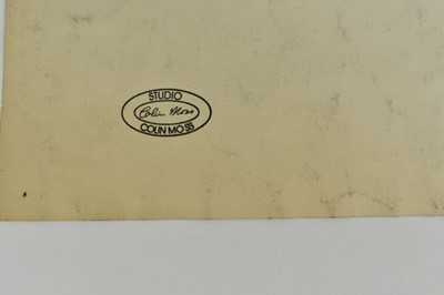 Lot 1180 - *Colin Moss (1914-2005) monochrome watercolour on paper - Seated Workman, studio stamp verso, 76.5cm x 56cm, unframed