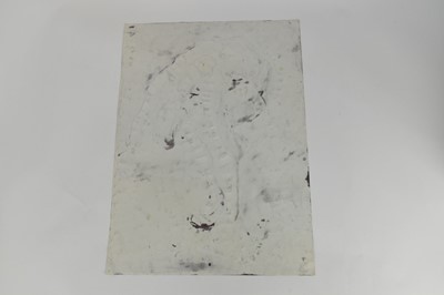 Lot 1181 - *Colin Moss (1914-2005) ink on paper - Runner preparing to race, signed, 70cm x 51cm, unframed
