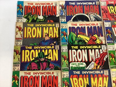 Lot 61 - Quantity of The Invincible Iron Man 1968 and 1969. To include issue 2, the 1st appearance of the Demolisher. Mostly American price variants. (18)