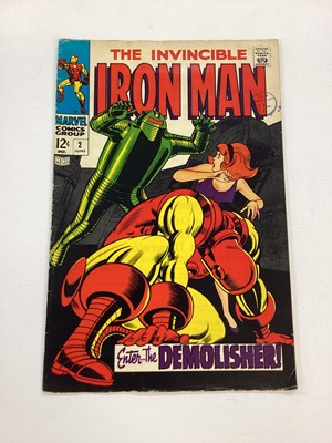 Lot 61 - Quantity of The Invincible Iron Man 1968 and 1969. To include issue 2, the 1st appearance of the Demolisher. Mostly American price variants. (18)