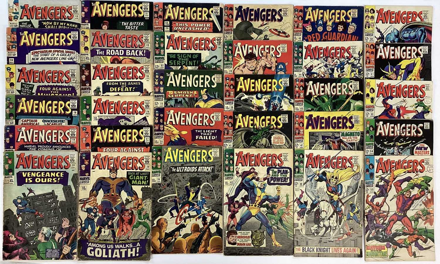 Lot 67 - Box of 1960's The Avengers Comics