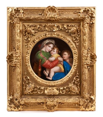 Lot 86 - Continental porcelain plaque