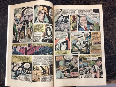 Lot 39 - 1975 Bronze Age Werewolf By Night #32 and #33, first appearance of Moon Knight. UK Variant, Priced 9p