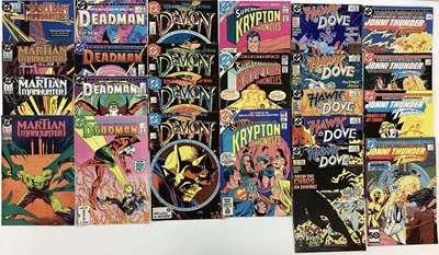 Lot 91 - Selection of DC Comics mini series to include 1986 Super Power #1-4, 1984 Sword of The Atom #1-4, 1986 Deadman #1-4, 1984 Jemm Son of Saturn #1-12, 1988 Hawk & Dove #1-5 and others