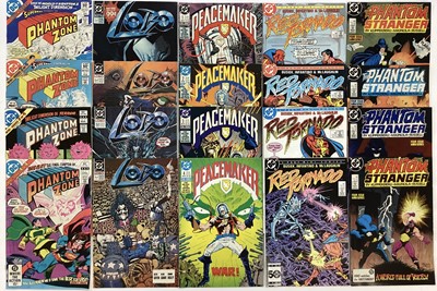 Lot 90 - Selection of DC Comics mini series to include 1986 Legends #1-6, 1986 The Man of Steel, 1988 Peacemaker #1-4, 1990 Lobo #1-4, 1988 Power Girl 1-4 and others
