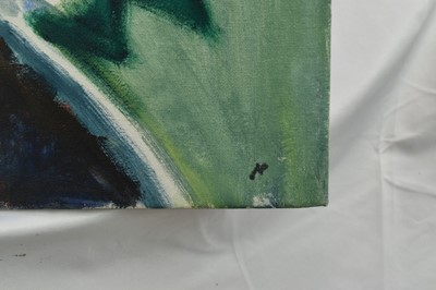 Lot 1258 - Audrey Pilkington (1922-2015) oil on canvas - Garden, 1990s, initialled, signed verso, 76cm x 102cm, unframed