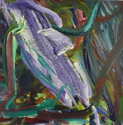 Lot 1256 - Richard James (b.1937), oil on canvas, Garden Abstract 1972, signed and dated verso, 61cm square, unframed