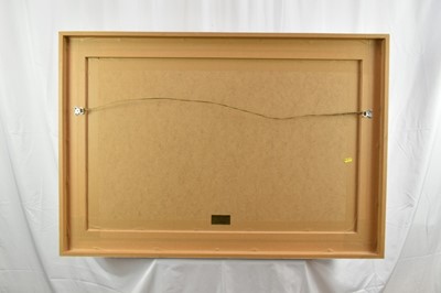 Lot 1271 - Roy Turner-Durrant (1925-1998) mixed media on paper, untitled, inscribed and numbered, 55cm x 87cm, in glazed frame