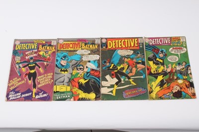 Lot 43 - Four DC Comics, Detective Comics #359 #363 #369 #371. First appearance and origin of Batgirl (Barbara Gordon), First Silver age appearance of Killer Moth.