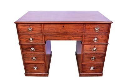 Lot 1334 - Fine George III mahogany architects desk in the manner of Gillows