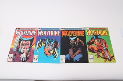 Lot 44 - Marvel Comics Wolverine first solo limited series, complete run 1-4 (1982). Priced 60 cents. (4)