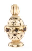 Lot 766 - Fine 18th century Indian carved ivory...