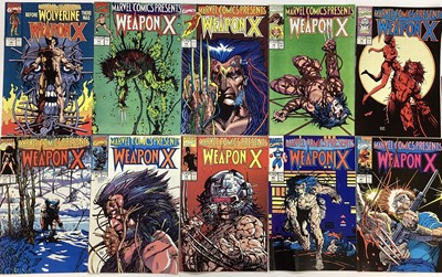 Lot 95 - Selection of 1990's Marvel Comics Weapon X #73 #74 #75 #76 #77 #78 #79 #80 #81 #82 together with "Before Wolverine there was Weapon X" #72.