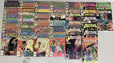 Lot 133 - Group of Marvel Comics, Dazzler. (1981 to 1986) Includes Issues 1 - 30, 32 - 37 and 39 - 41. English and American price variants. Approximately 39 comics.