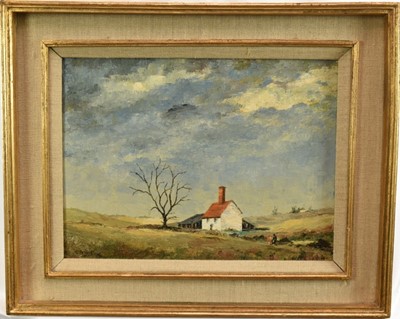 Lot 1143 - Major General Cosmo Nevill (1907-2002) oil on canvas board - Suffolk Cottage Chimney, signed and dated '76, 31cm x 40cm, in gilt frame