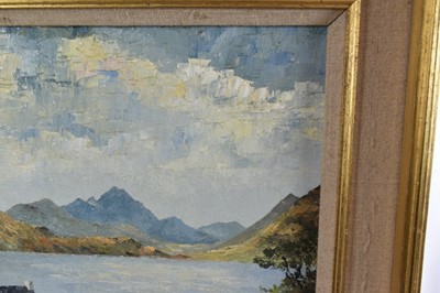 Lot 1144 - Major General Cosmo Nevill (1907-2002) oil on canvas board - Blaven, Skye, signed and dated '82, 31cm x 41cm, in gilt frame