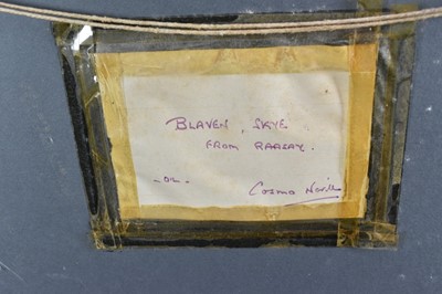 Lot 1144 - Major General Cosmo Nevill (1907-2002) oil on canvas board - Blaven, Skye, signed and dated '82, 31cm x 41cm, in gilt frame