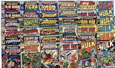 Lot 104 - Large quantity of 1970's Marvel Comics to include Tarzan "Lord Of The Jungle", Daredevil and others. Approximately 86 comics
