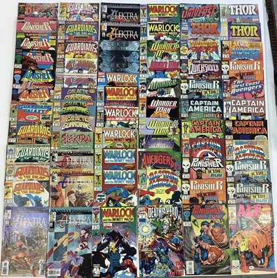 Lot 154 - Large box of Marvel comics. (1990's and early 2000's) To include Wolverine, Moon Knight, Captain America, Deathlok, the Punisher and many others. Approximately 340 comics.