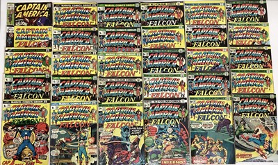 Lot 138 - Large group of Marvel comics, Captain America and the Falcon. (1969 to 1978) to include issue No.117 1st appearance of the Falcon. English and American price variants. Approximately 60 comics.