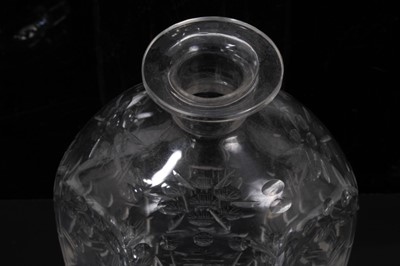 Lot 110 - An 18th century Dutch glass decanter and stopper, with Whiskey label – Curzon provenance