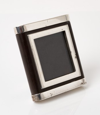 Lot 309 - Contemporary Asprey silver mounted hardwood small photograph frame