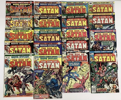 Lot 156 - Marvel Comics, 1970's Marvel Spotlight on The Son of Satan #12-24 missing #15, First appearance and Origin of Son of Satan. Together with The Son of Satan #1-8 missing #5.