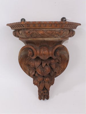 Lot 847 - 19th century carved pine bracket