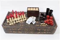 Lot 790 - 19th century Chinese Canton black lacquered...